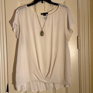 Polished INC Blouse in Creamy Ivory
